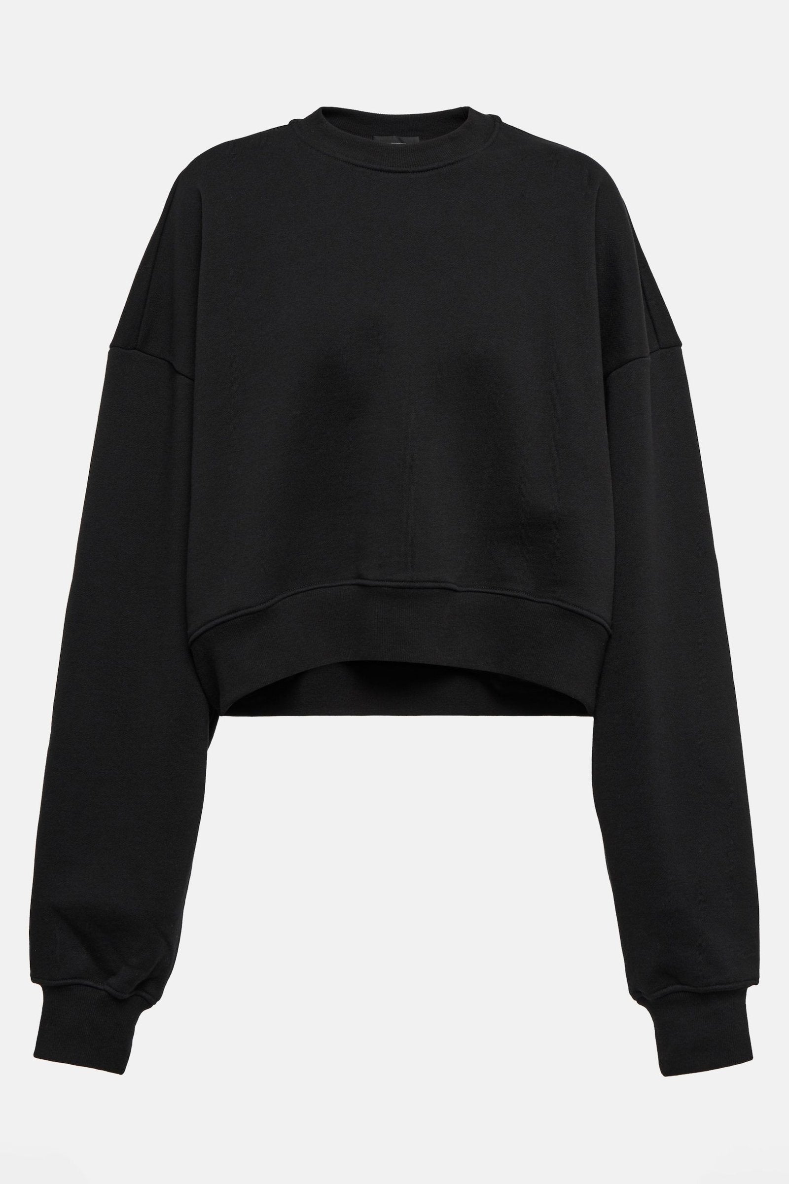 Stylish black oversized sweatshirt made from organic cotton.