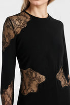 Sophisticated women's maxi dress designed for special occasions, showcasing refined lace accents.