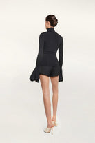 Ruffled Turtleneck Jersey Top - FELIPE ALBERNAZ