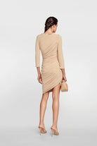 Stylish ruched dress designed for a flattering fit.