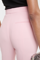 Elegant Sheila Pink Pants, made in Madrid, crafted from soft crepe fabric.