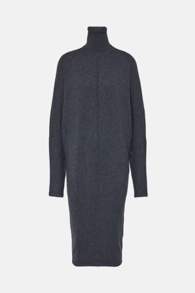 turtleneck-grey-dress