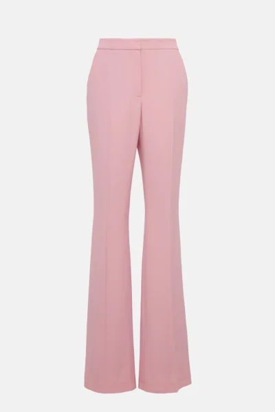 Julie high-rise crpe flared pants