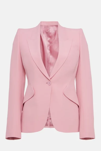 Julie Single-breasted crpe blazer